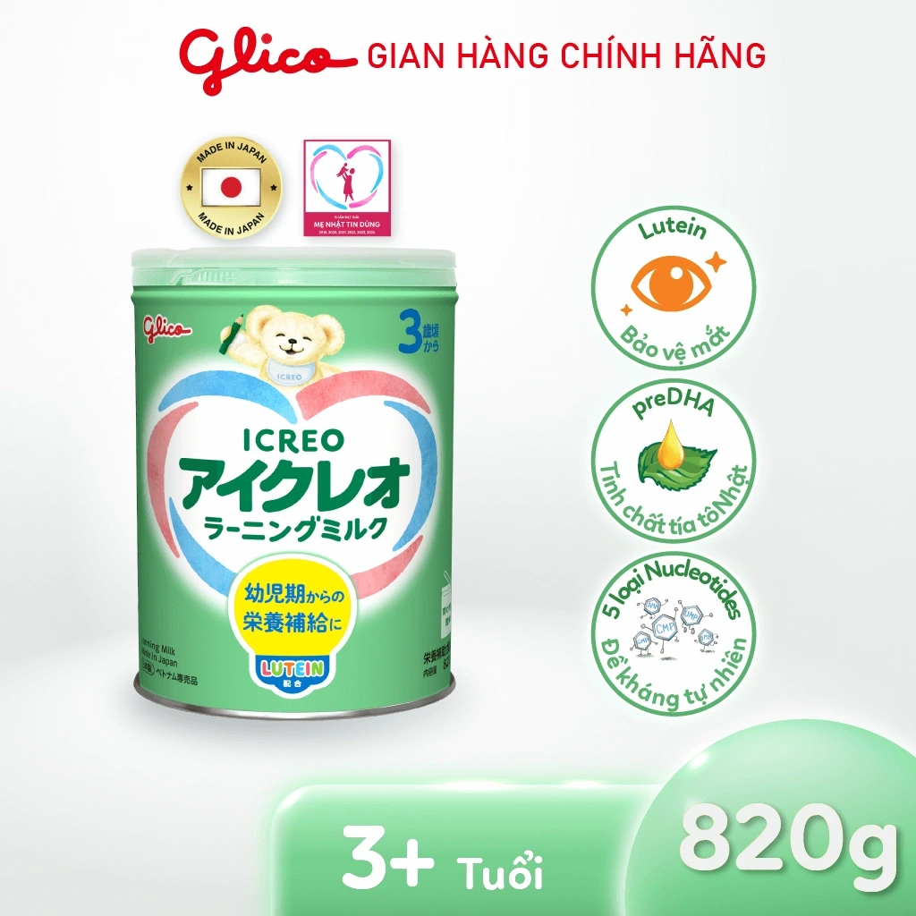 Glico ICREO Learning Milk (820g)